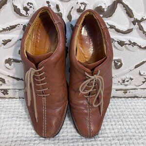 Sandro Moscoloni Comfort Gel Mens Brown Leather Lace Up Shoes